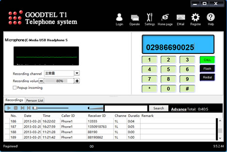 goodtel T1 USB telephone system