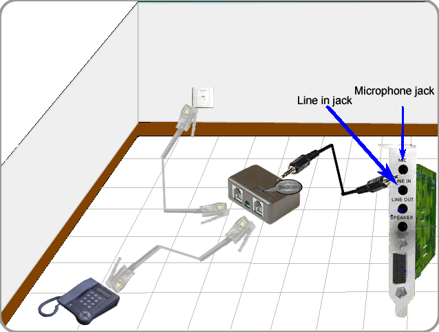 Telephone recording adapter